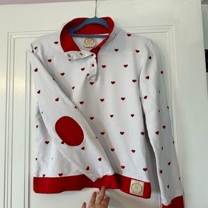 The Beaufort Bonnet Company - Red Heart - Half Zip Child Size 12